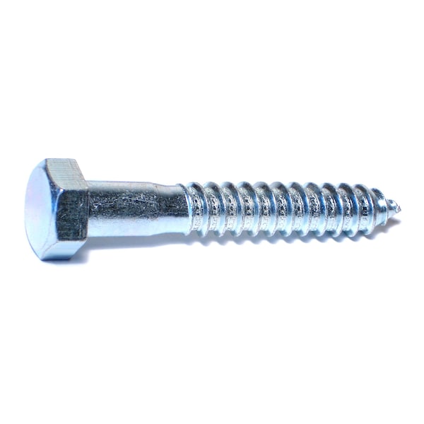 Midwest Fastener Lag Screw, 5/8 in, 4 in, Steel, Zinc Plated Hex Hex Drive, 25 PK 01349 - main
